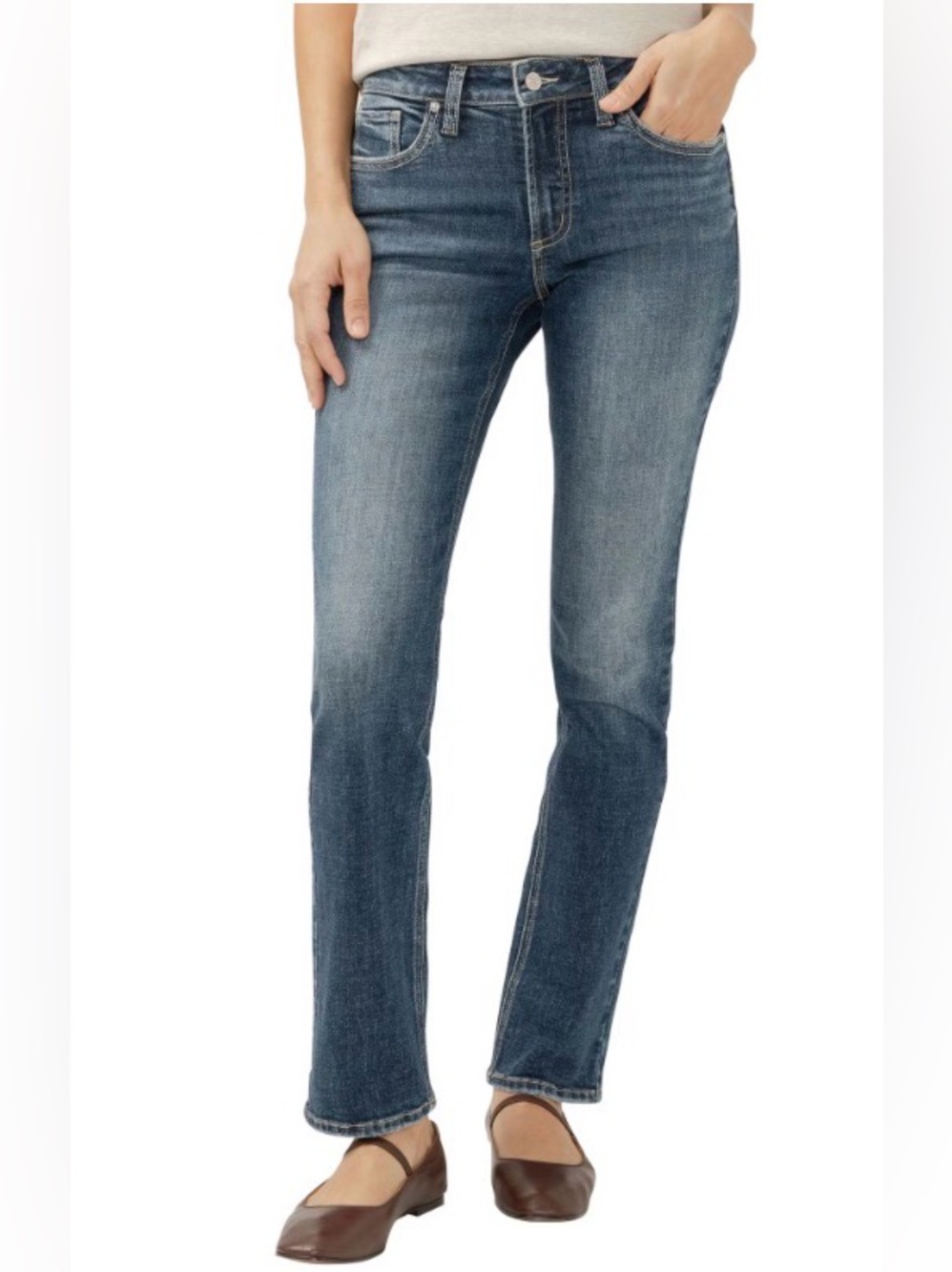 Silver Jeans Women’s Suki Straight Leg Jeans - Blue Wash Size 31
